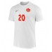 Billige Canada Jonathan David #20 Udebane Fodboldtrøjer VM 2022 Kortærmet